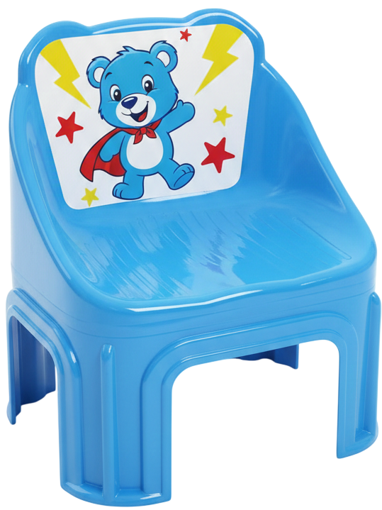 Bear Baby Stool - Blue