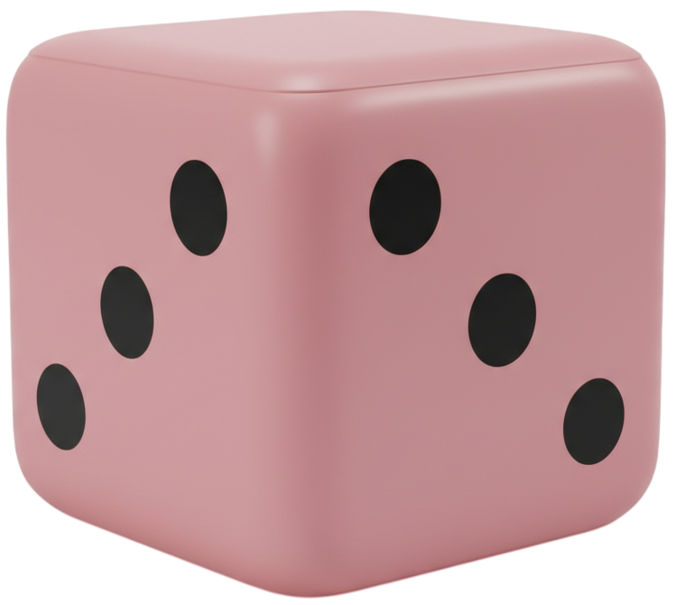 Playful Pink Dice